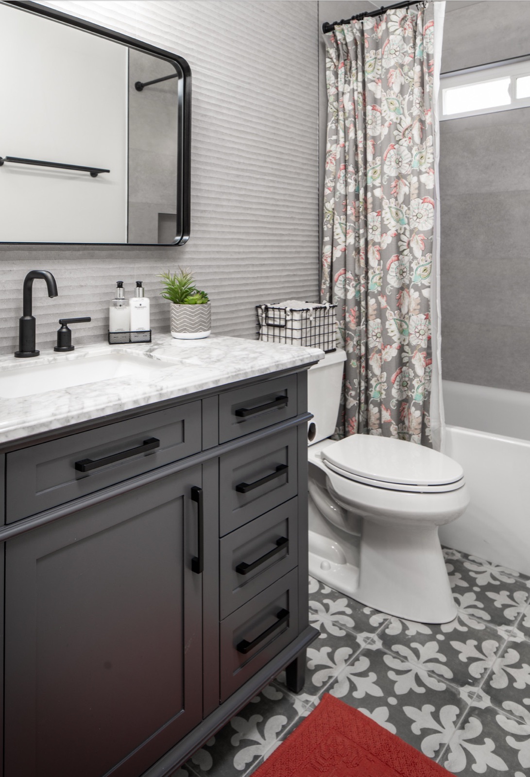 Bathroom floor tile